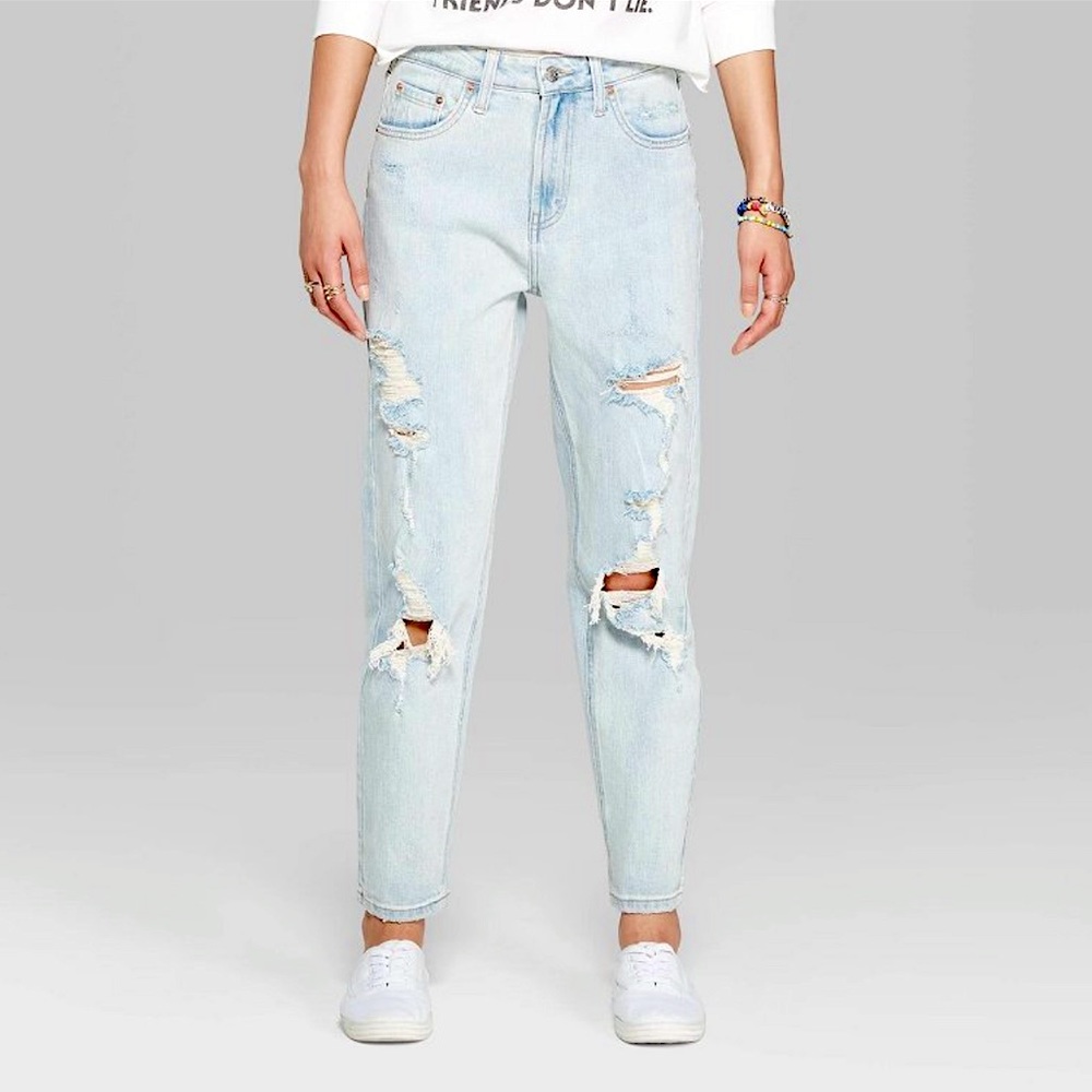 Wild Fable Ripped Light Boyfriend jeans